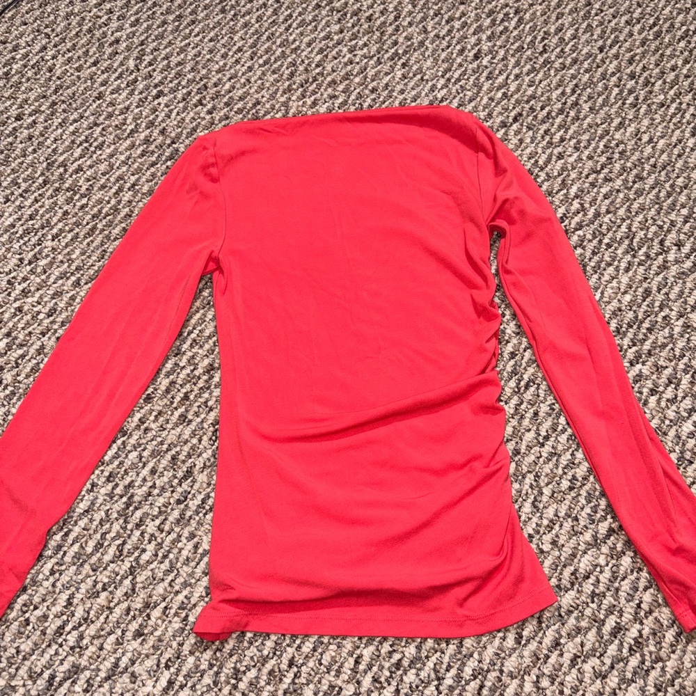 Babaton Bright Red Long Sleeve Tee